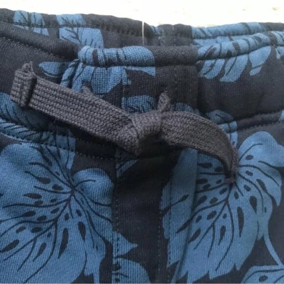 NWT Gymboree boys cargo shorts size 4 blue navy palm leaves 100% cotton NEW - Picture 2 of 5